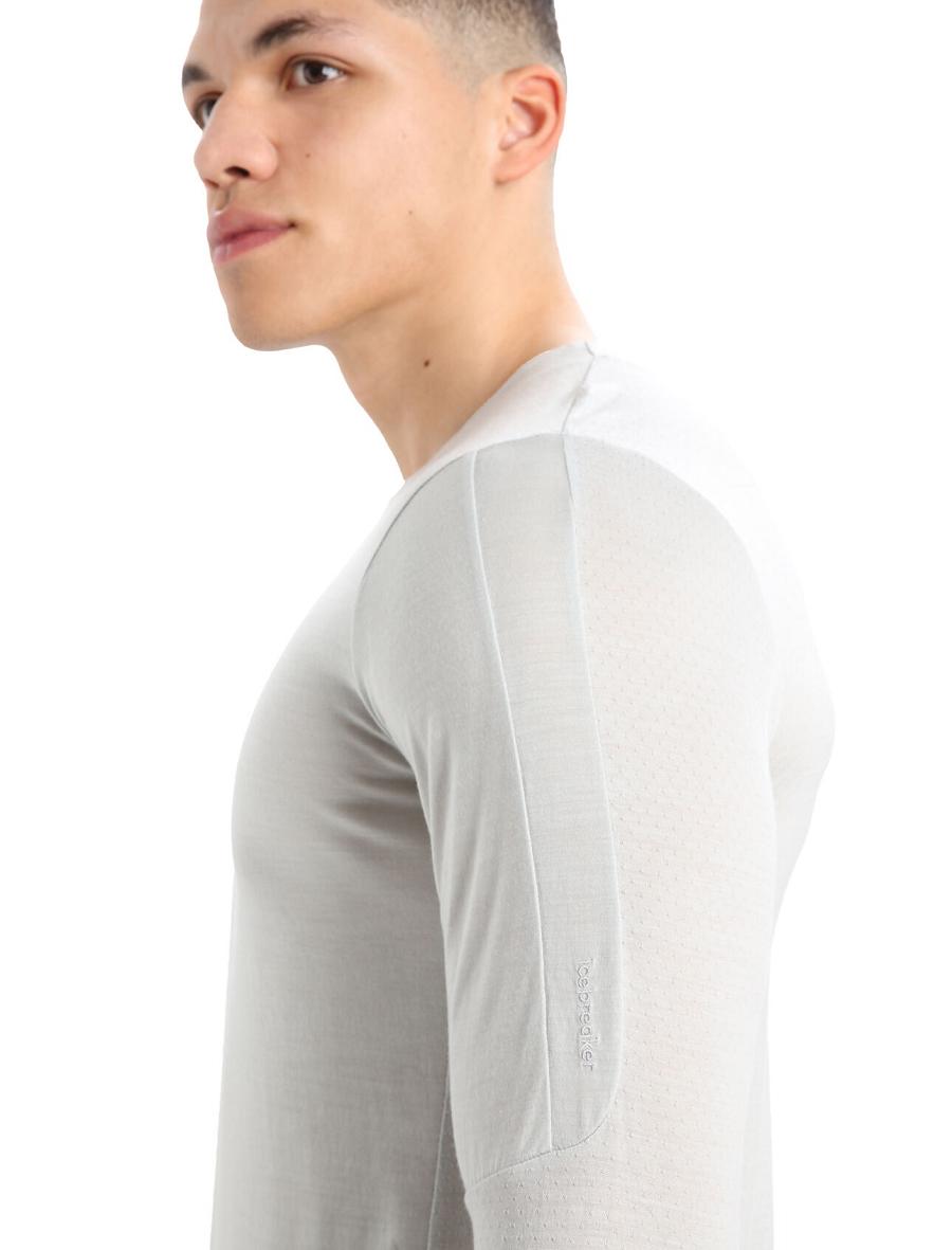 Ether Men's Icebreaker ZoneKnit™ Merino T-Shirt Long Sleeve | USA 1233TCEV